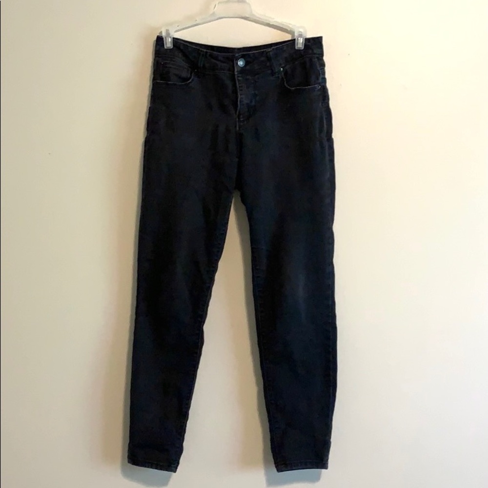 Black denim pants